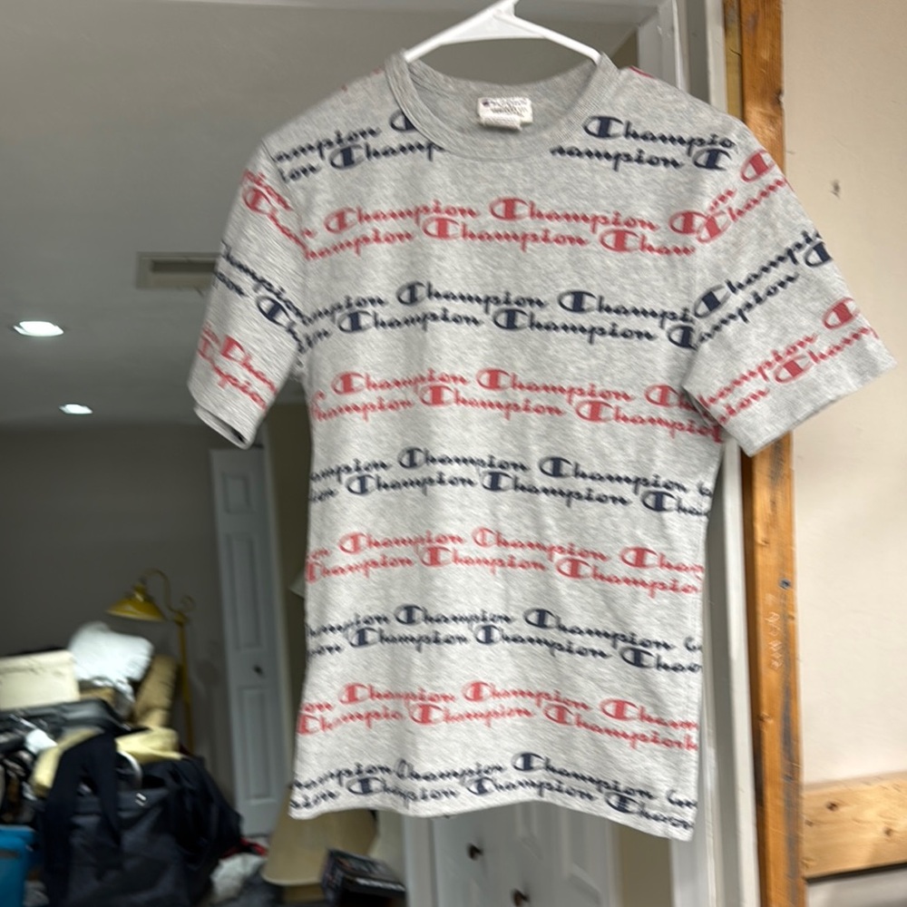 Champion Gray Logo T-Shirt